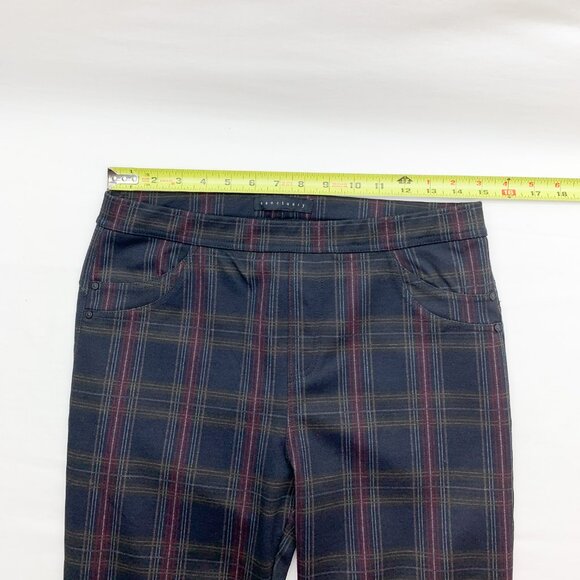 Sanctuary Skinny Pants Women's Medium Black Plaid Pull-on Stretch - Picture 3 of 7